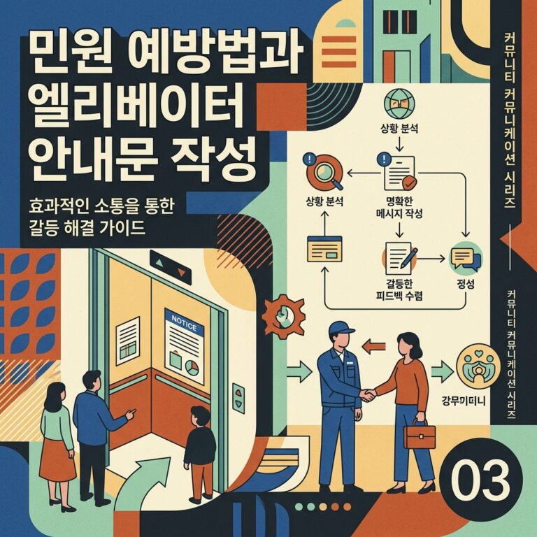 ai thumbnail poster 민원 예방법과 엘리베이터 안내문 작성 1787134503