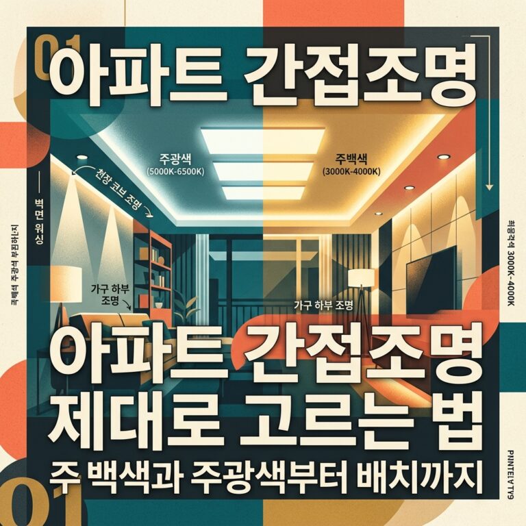 ai thumbnail poster 아파트 간접조명 제대로 고르는 법 주백색과 주광색부터 배치까지 1788690830